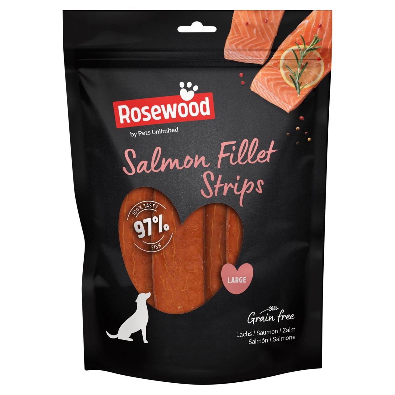 Rosewood Salmon Fillets Dog Treats 150g