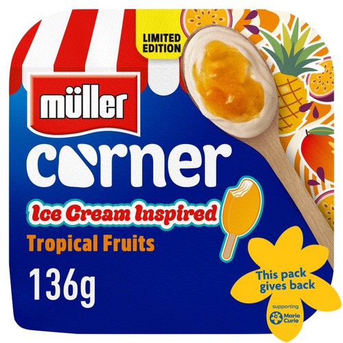 Muller Corner Limited Edition Ice Cream Inspired Tropical Fruits 136g