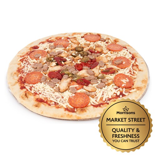 Market Street Sizzler Thin Stonebaked 14 Pizza 