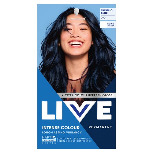 LIVE Intense Colour Permanent Hair Dye 090 Cosmic Blue
