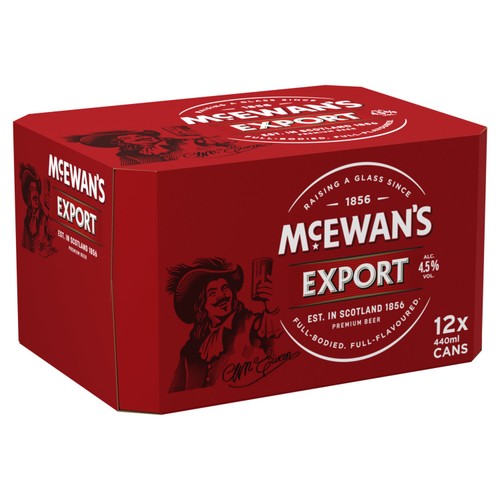 McEwan's Export Original Scottish Export Ale Beer Cans