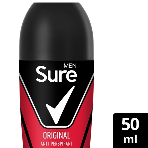 Sure Men Antiperspirant Deodorant Roll On Essential Original 