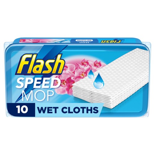 Flash Wild Orchid Speedmop Wet Cloth Refills 10 Pack