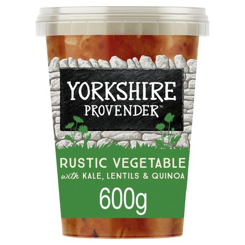 Yorkshire Provender Rustic Vegetable Broth With Kale, Lentils & Quinoa 600G