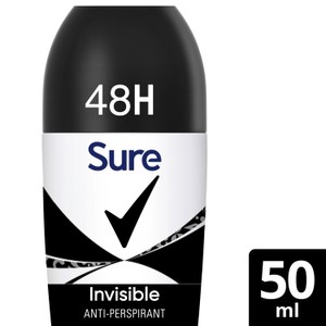 Sure Anti-Perspirant Roll On Invisible Black & White 50ml