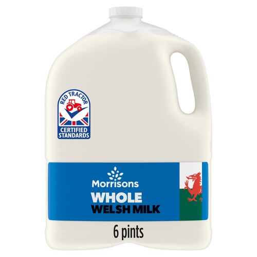 Morrisons Welsh Whole Milk 6 pint