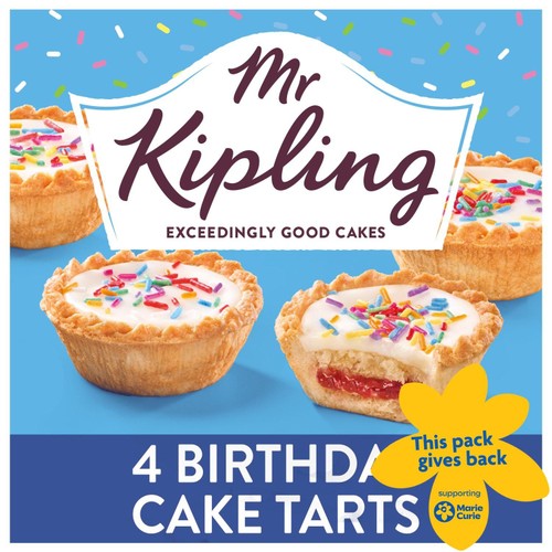 Mr Kipling 4 Birthday Cake Tarts
