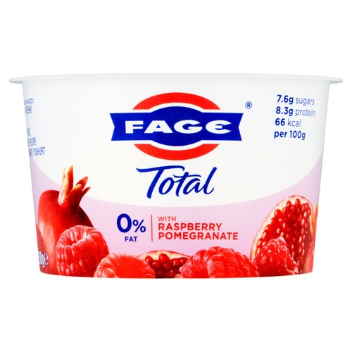 Fage Total 0% Fat Strained Yoghurt Raspberry Pomegranate 