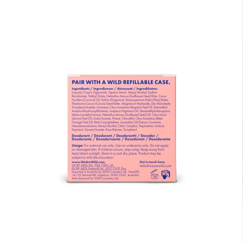 Wild Fresh Cotton & Sea Salt Deodorant Refill 