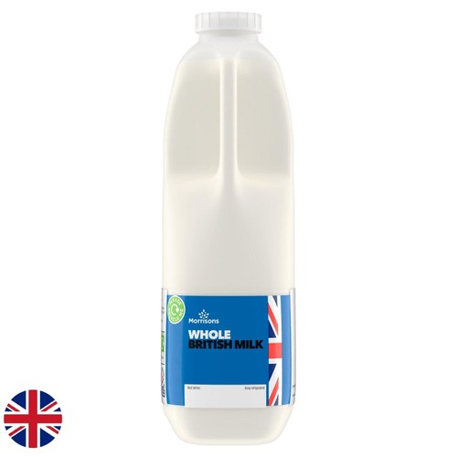 Morrisons British Whole Milk 2 Pint