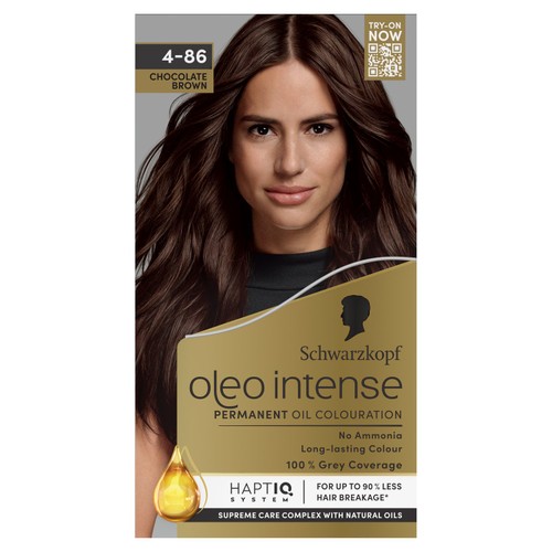 Schwarzkopf Oleo Intense Permanent Hair Dye 4-86 Chocolate Brown