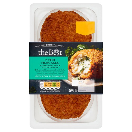 Morrisons cod parsley sauce fishcakes