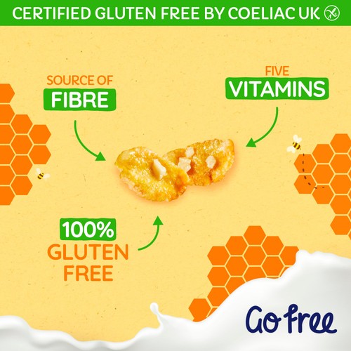Nestle Go Free Gluten Free Honey Nut Flakes Cereal 350g