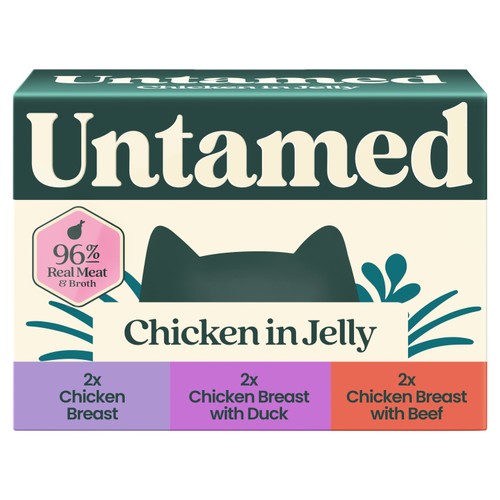 Untamed Chicken Selection Box In Jelly Cat Food 6 x 75g