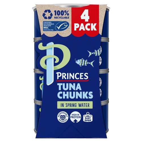 Princes Tuna Chunks In Spring Water (4x145g)