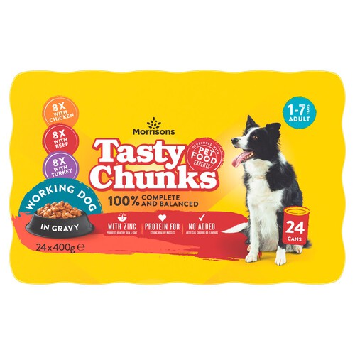 Morrisons Worker Dog Food Meat Chunks In Gravy