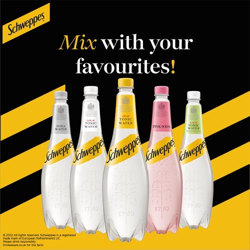 Schweppes Slimline Elderflower Tonic Water 