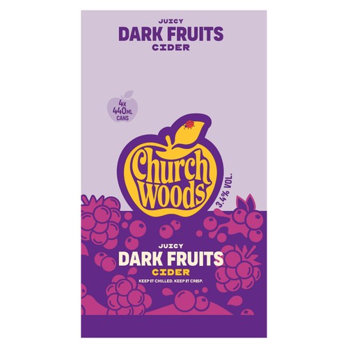 Churchwoods Dark Fruit 4 x 440ml
