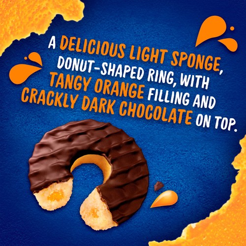 McVitie's Jaffa Cakes Original Jaffa Jonuts Biscuits 4 Pack Multipack 