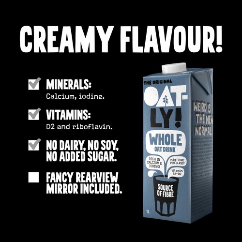 Oatly Oat Drink Whole Long Life 1L