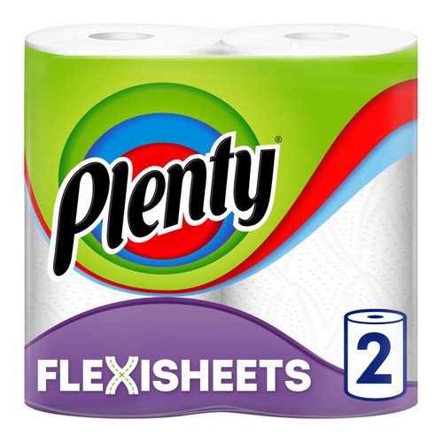 Plenty Flexisheets Kitchen Roll 2 Rolls