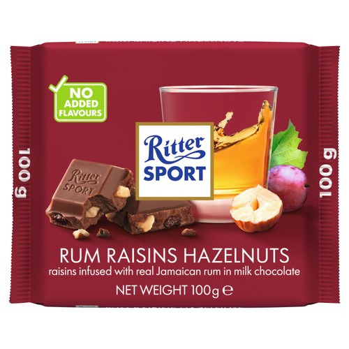 Ritter Sport Rum Raisins & Hazelnuts