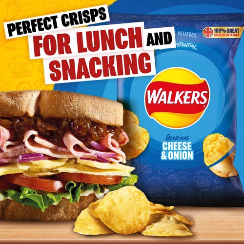 Walkers Cheese & Onion Sharing Crisps