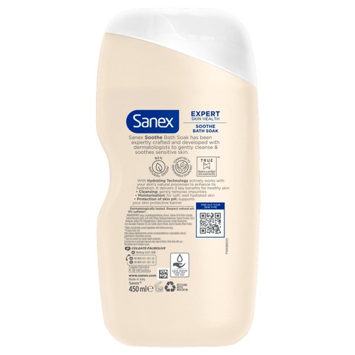 Sanex Expert Skin Health Soothing Bath Soak Bubble Bath