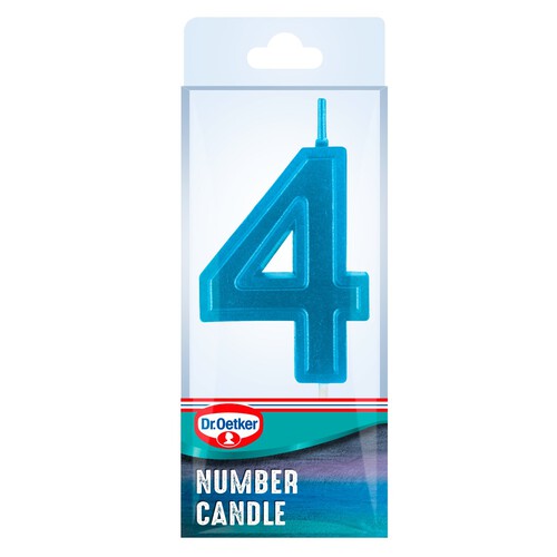 Dr. Oetker Number 4 Candle