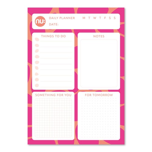 Nu Elliptical A4 Daily Planner Desk Pad
