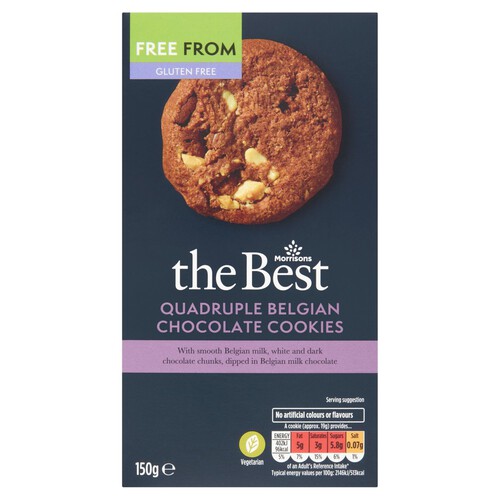 Morrisons The Best Free From Quadruple Belgian Chocolate Cookies