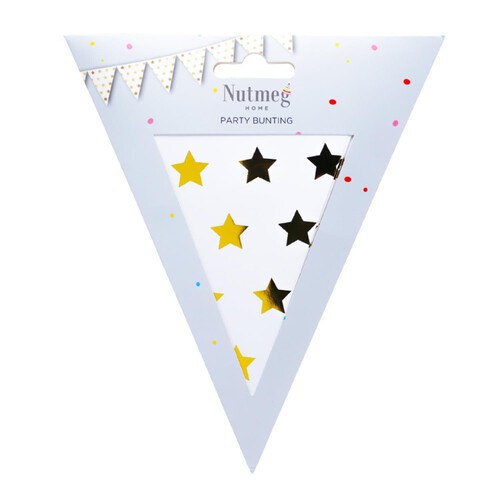 Nutmeg Gold Star Party Bunting