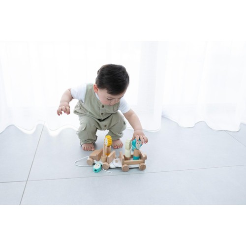 Matchstick Monkey Wooden Safari Jeep Toy