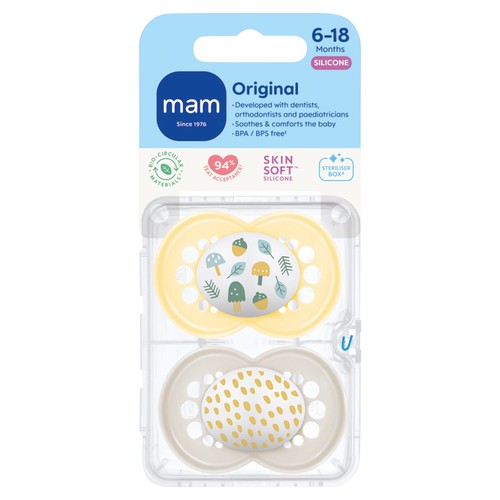 MAM Original 6-18M Soothers 2Pk Morrisons Online Groceries Offers