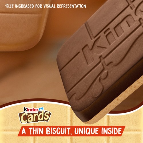 Kinder Cards Chocolate and Milk Wafer Biscuit Multipack