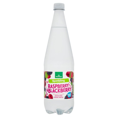 Morrisons no added sugar sparkling raspberry blackberry spring water