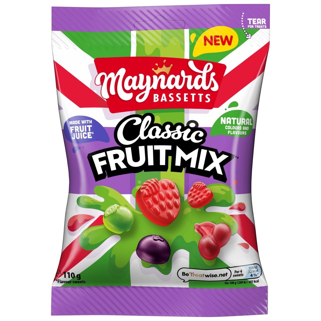 Maynards Bassetts Classic Fruit Mix Sweets Bag