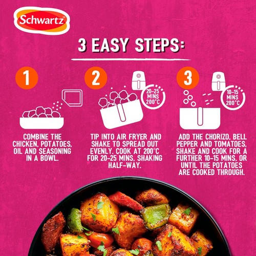 Schwartz Air Fryer Chicken & Chorizo Recipe Mix 30g