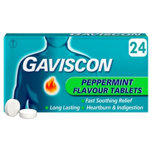 Gaviscon Extra Peppermint Chewable Tablets 12s