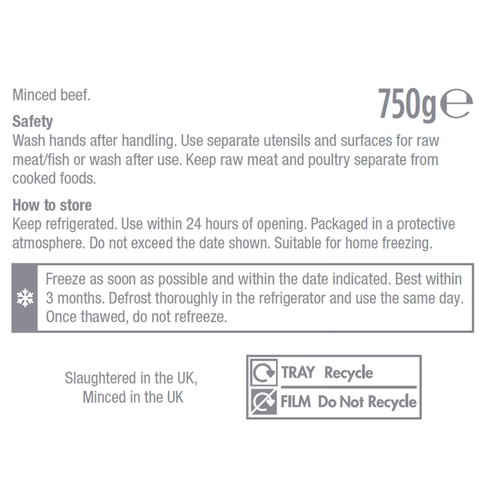 Morrisons British 15% Beef Mince 750g