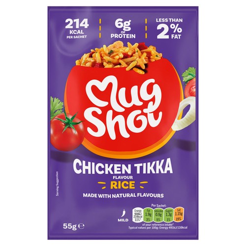 Mugshot Chicken Tikka Rice Sachet 55G