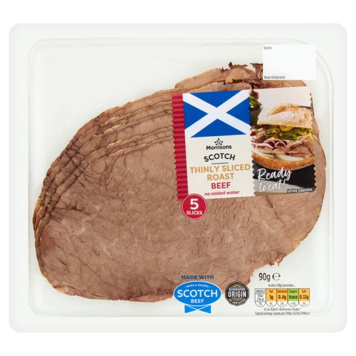 Morrisons Carvery Thinly Sliced Beef 90g