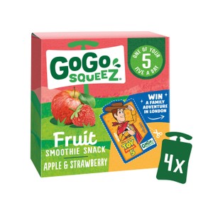 Gogo Squeez Fruit Snack Apple Strawberry 4X90g