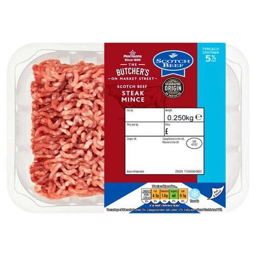 Morrisons Scottish Beef Mince Steak 5%