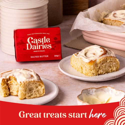 Castle Dairies Salted Welsh Butter   250g