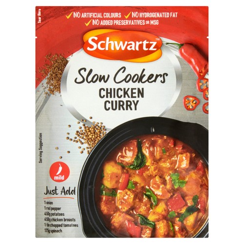 Schwartz Slow Cookers Chicken Curry Recipe Mix