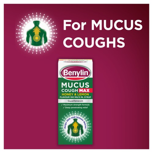 Benylin Mucus Cough Max Honey & Lemon Syrup 