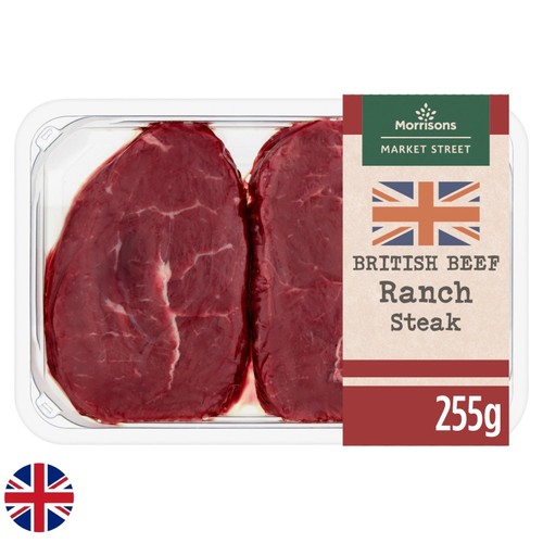 Morrisons The Butcher's on Market Street British Beef Ranch Steaks