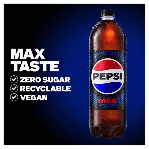 Pepsi Max No Sugar Cola Bottle  2L
