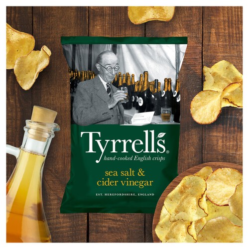 Tyrrells Sea Salt & Cider Vinegar Sharing Crisps 150g